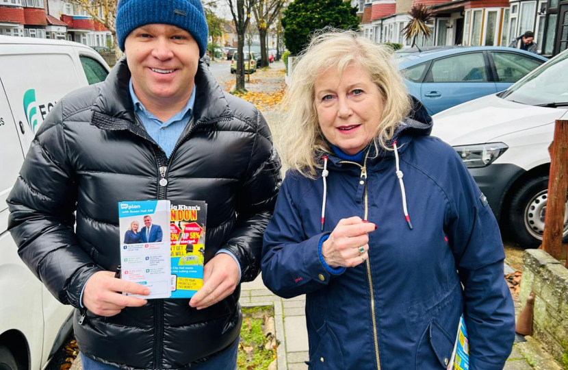 Campaigning with Cllr Susan Hall in Harrow